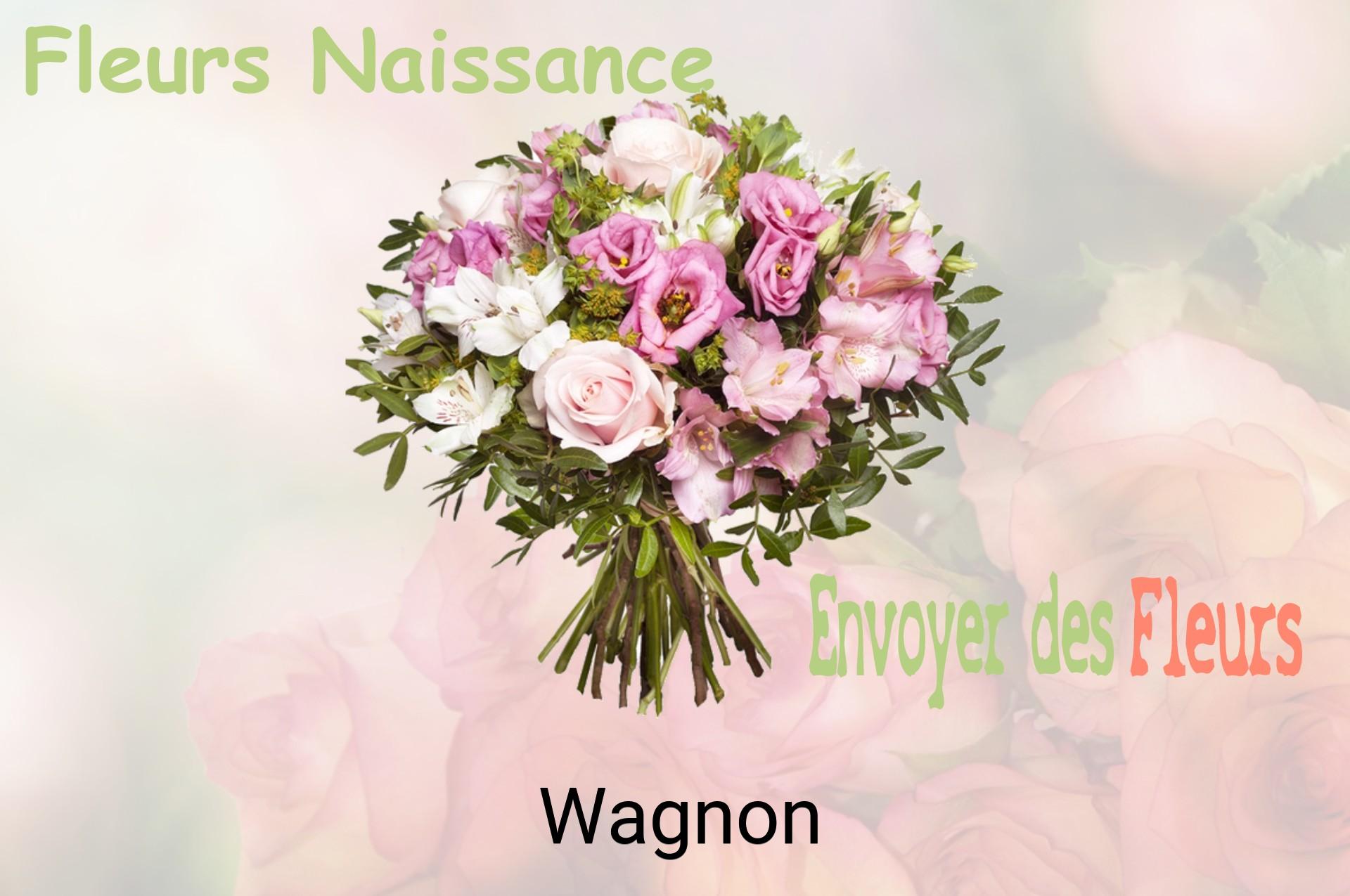 Bouquet de fleurs de naissance livré à Wagnon
